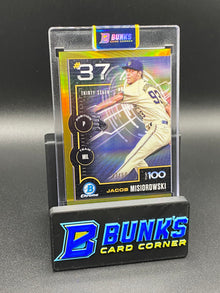 2025 Jacob Misiorowski Gold Bowman Chrome Top SP (Box B56)