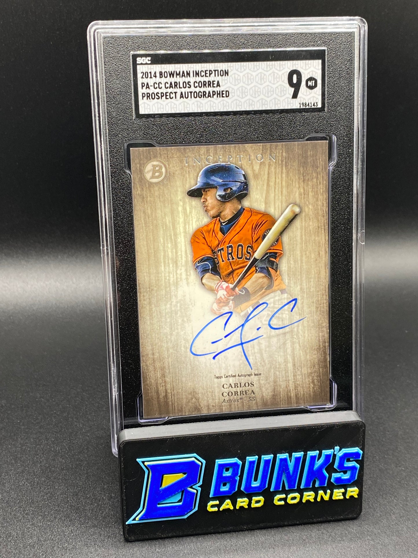 2014 Carlos Correa Prospect Auto. SGC 9 (Box B56)