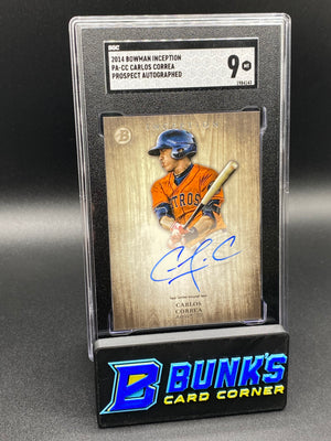2014 Carlos Correa Prospect Auto. SGC 9