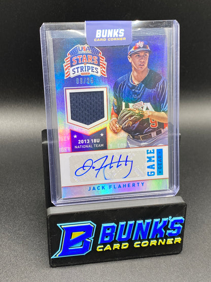 2015 Jack Flaherty Auto. Jersey SP (Box B56)