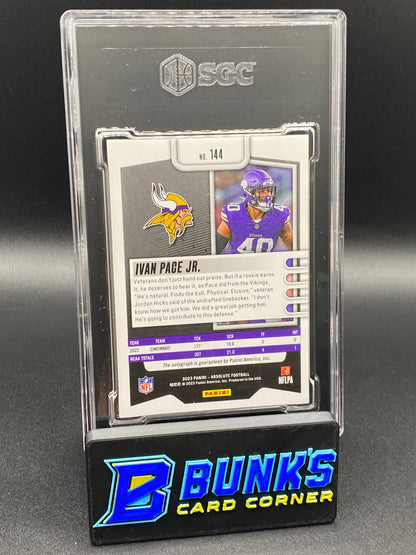 2023 Ivan Pace Jr. Auto. Blue Spectrum RC SGC 10/9.5 (Box B56)