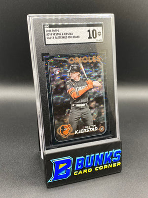 2024 Heston Kjerstad Silver Patterned Foilboard RC SGC 10