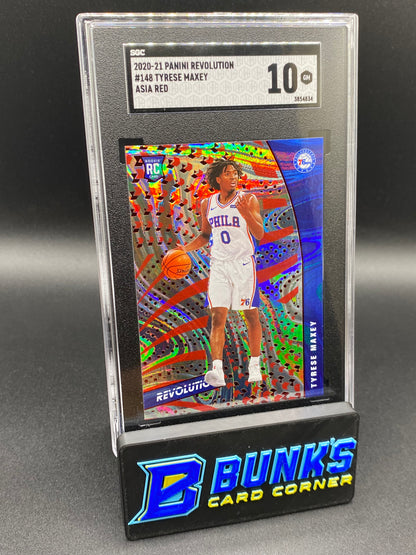 2020-21 Tyrese Maxey Asia Red RC SGC 10 (Box B57)