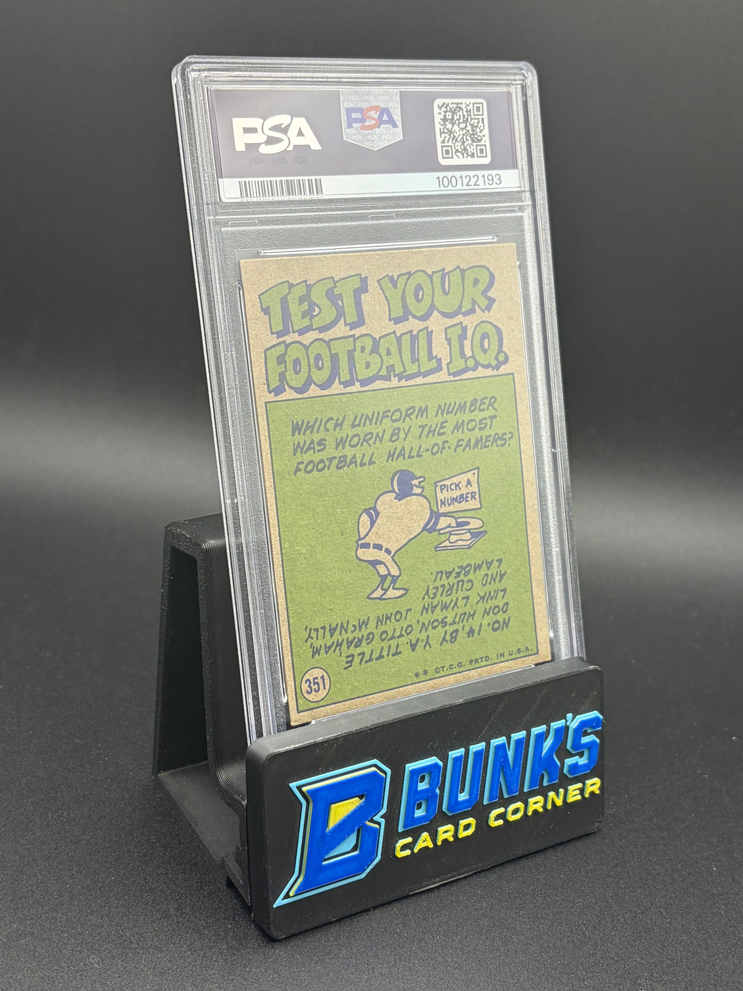 1972 Ken Willard In Action PSA 5
