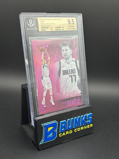 2019-20 Luka Doncic Essentials Pink Chronicles Beckett 9.5