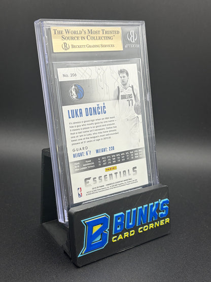 2019-20 Luka Doncic Essentials Pink Chronicles Beckett 9.5