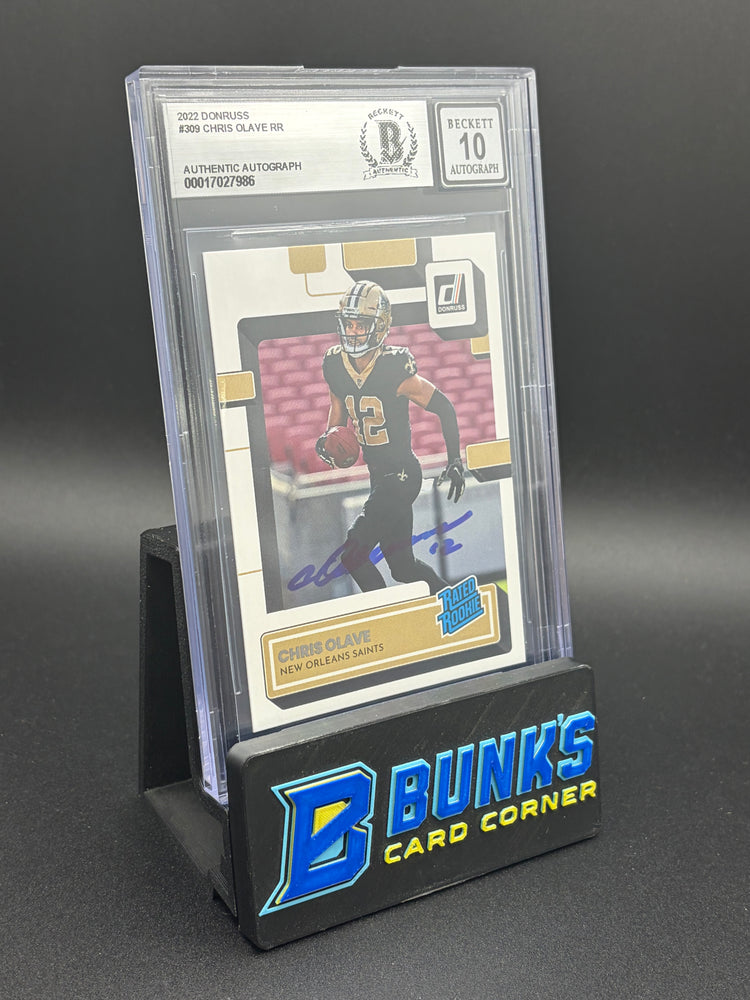 2022 Chris Olave Donruss Beckett 10 Auto RC