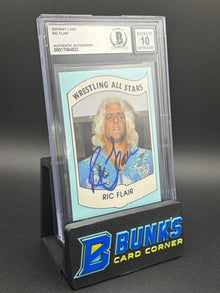 1982 Ric Flair Wrestling All Stars Beckett 10 Auto