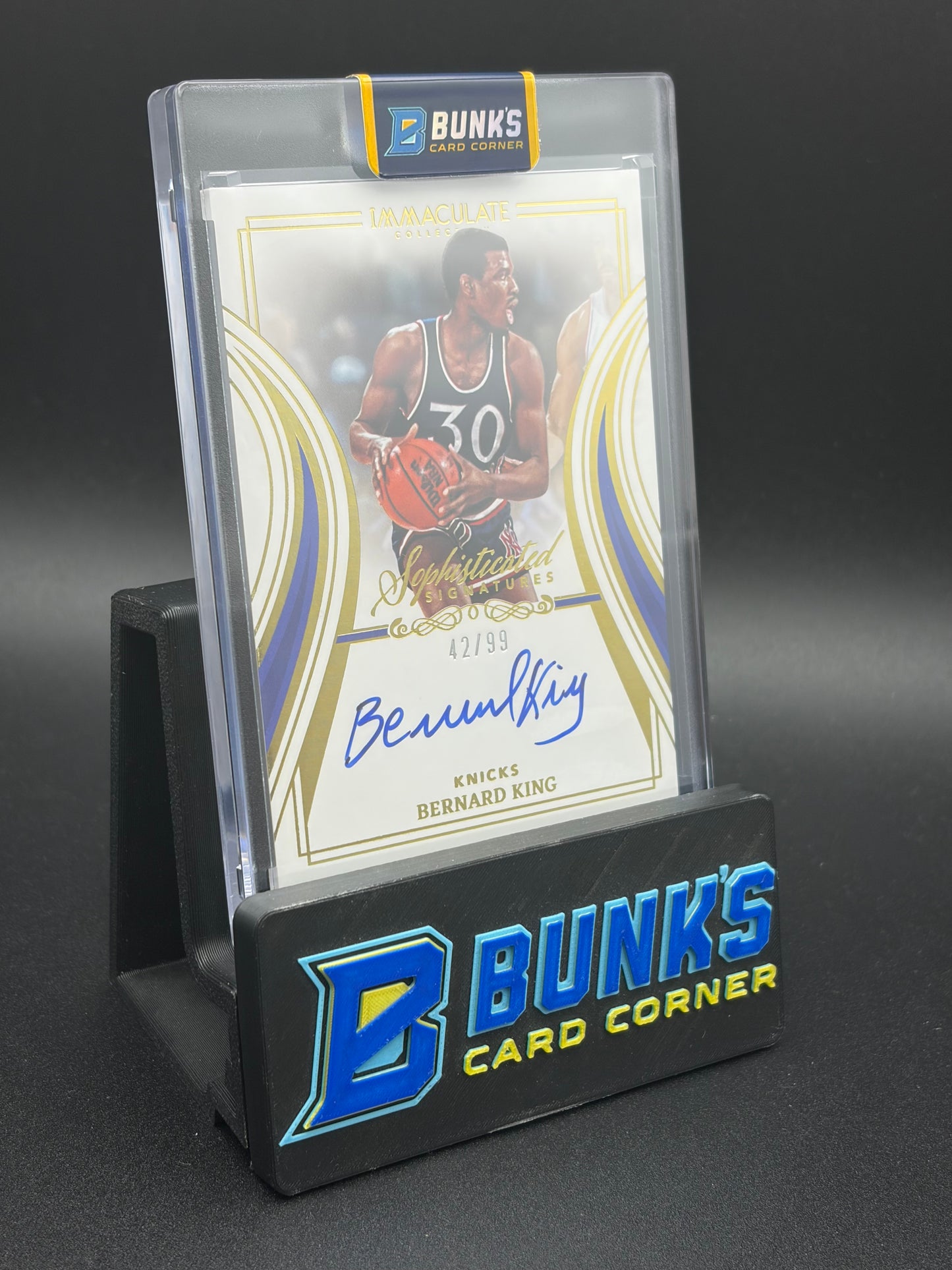 2022-23 Bernard King Sophisticated Signatures Auto 42/99