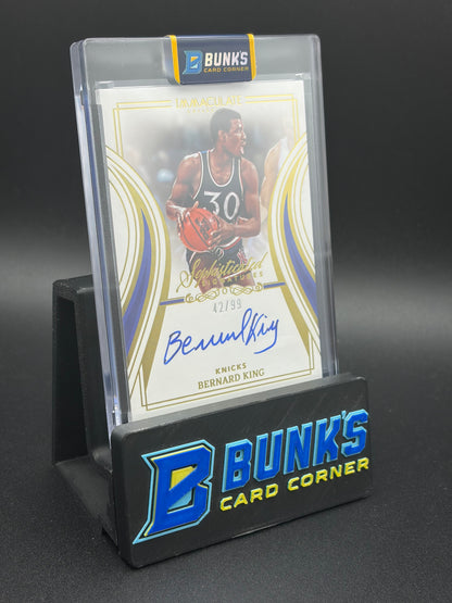 2022-23 Bernard King Sophisticated Signatures Auto 42/99