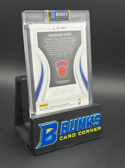 2022-23 Bernard King Sophisticated Signatures Auto 42/99