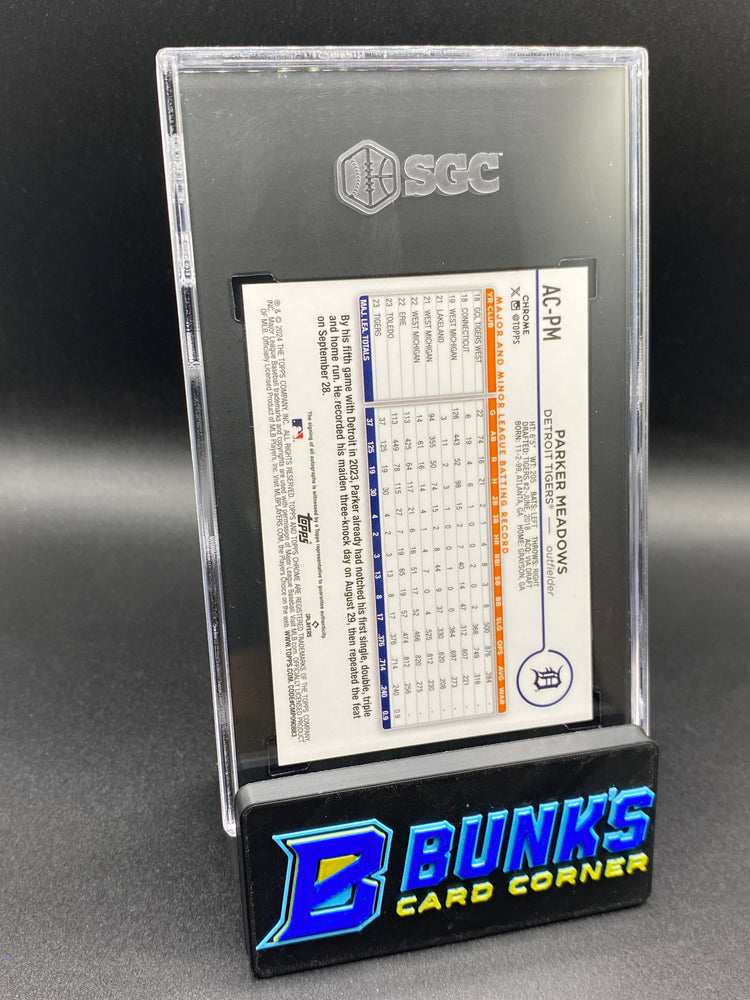 2024 Parker Meadows Auto. Blue Ref. RC SGC 10/9.5