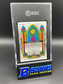 2021 Aaron Judge Stained Glass Lime Green Prizm SGC 9.5 (Box B57)