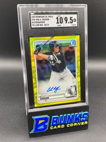2020 Andrew Vaughn Auto. Yellow Ref. SGC 10/9.5 (Box B57)