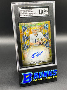 2024 Riley Leonard Elements of the Game Auto. Gold Ref. SGC 10/9 (Box B58)