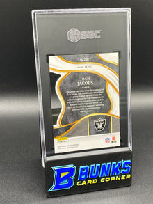 2023 Josh Jacobs Zebra Die-Cut Prizm SGC 9 (Box B58)