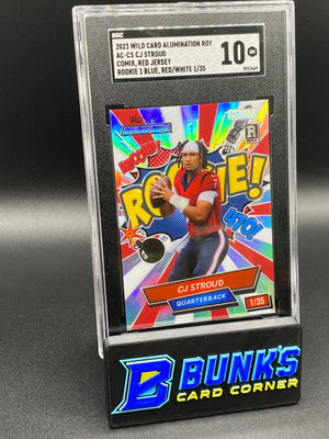 2023 CJ Stroud Comix Red Jersey Rookie 1 Blue Red/White 1/35 SGC 10