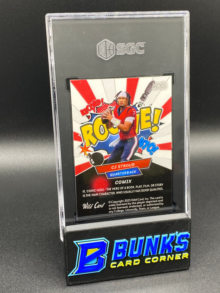 2023 CJ Stroud Comix Red Jersey Rookie 1 Blue Red/White 1/35 SGC 10