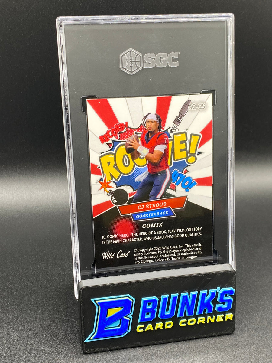 2023 CJ Stroud Comix Red Jersey Rookie 1 Blue Red/White 1/35 SGC 10