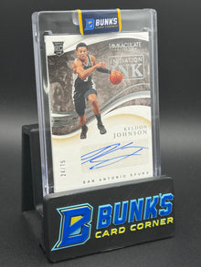 2019-20 Keldon Johnson Immaculate Collection Auto RC 24/75