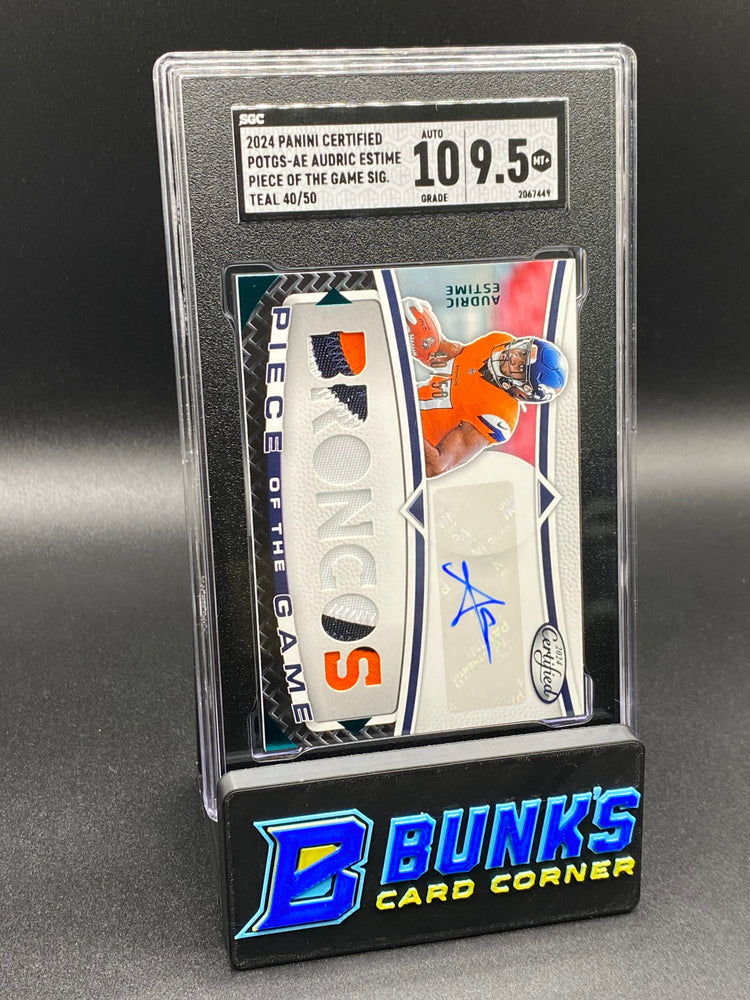 2024 Audric Estime Piece of the Game Sig. Teal RPA SGC 10/9.5