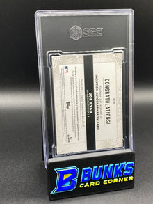 2022 Joe Ryan Auto. Patch Player Worn RC SGC 10/10 (Box B58)