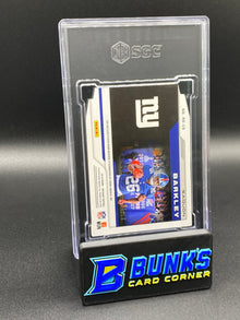 2018 Saquon Barkley Rookie Eruption Mat. Player Worn Electric Etch Orange RC SGC 9.5
