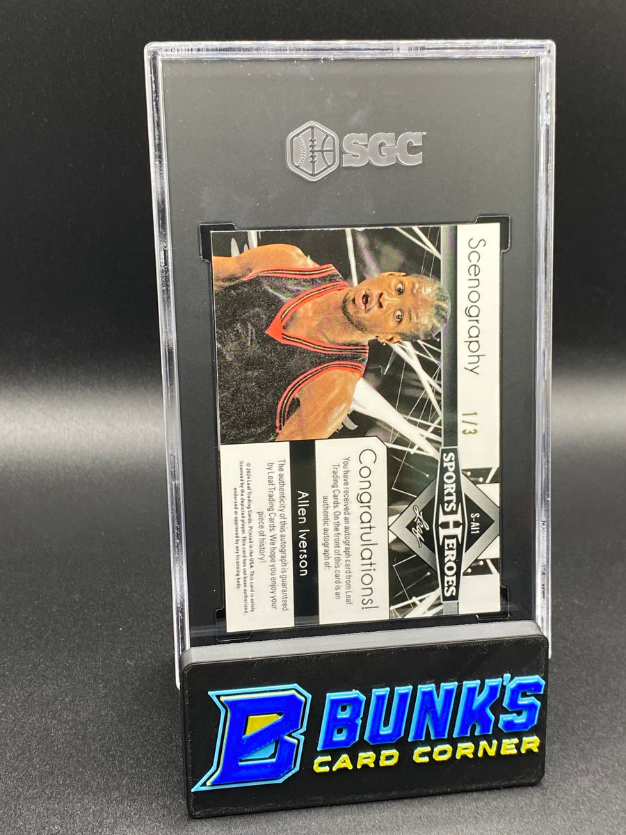 2024 Allen Iverson Scenography Auto. Purple SGC 10/8.5