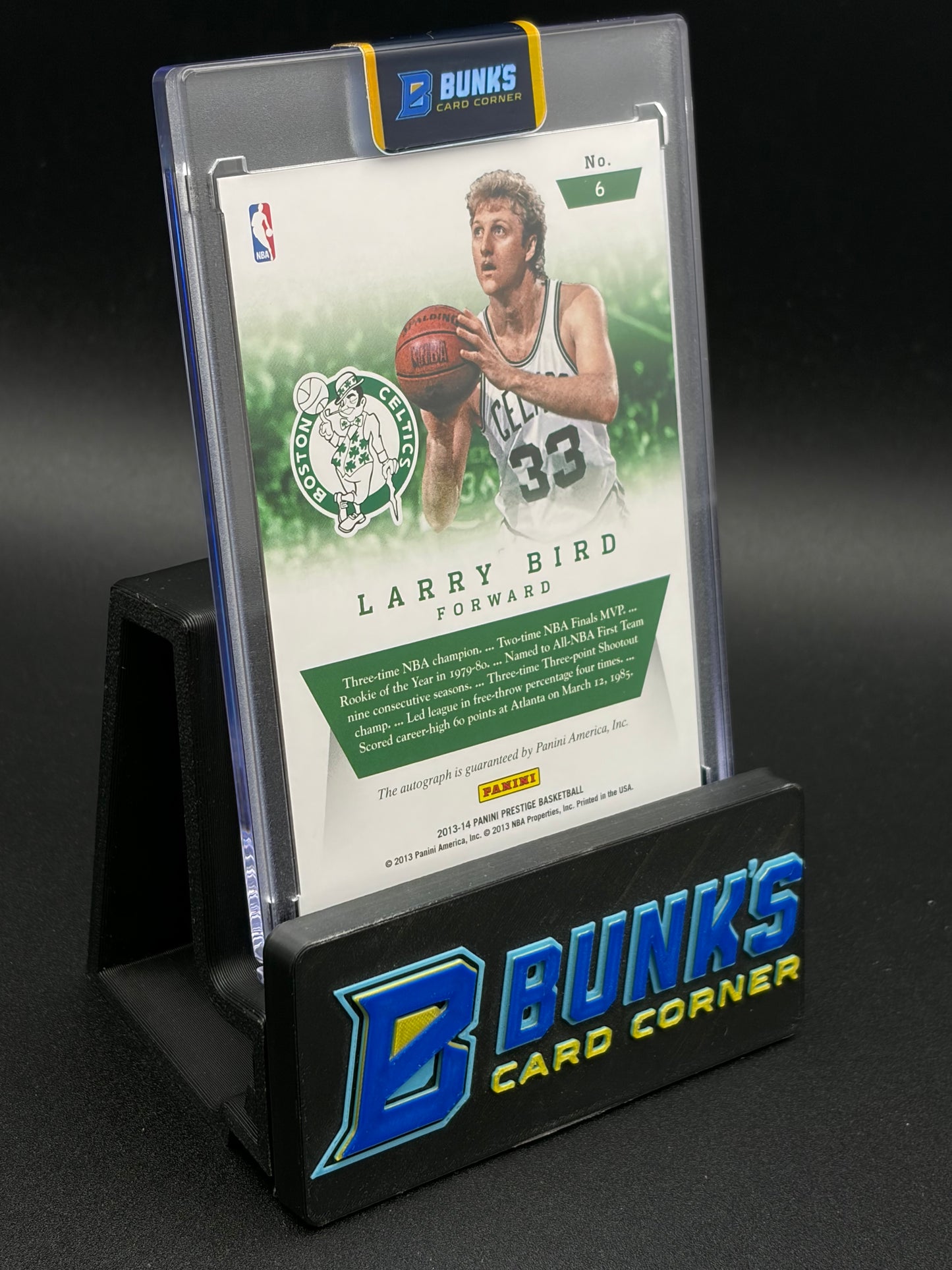 2013-14 Larry Bird Panini Prestige Auto 8/50