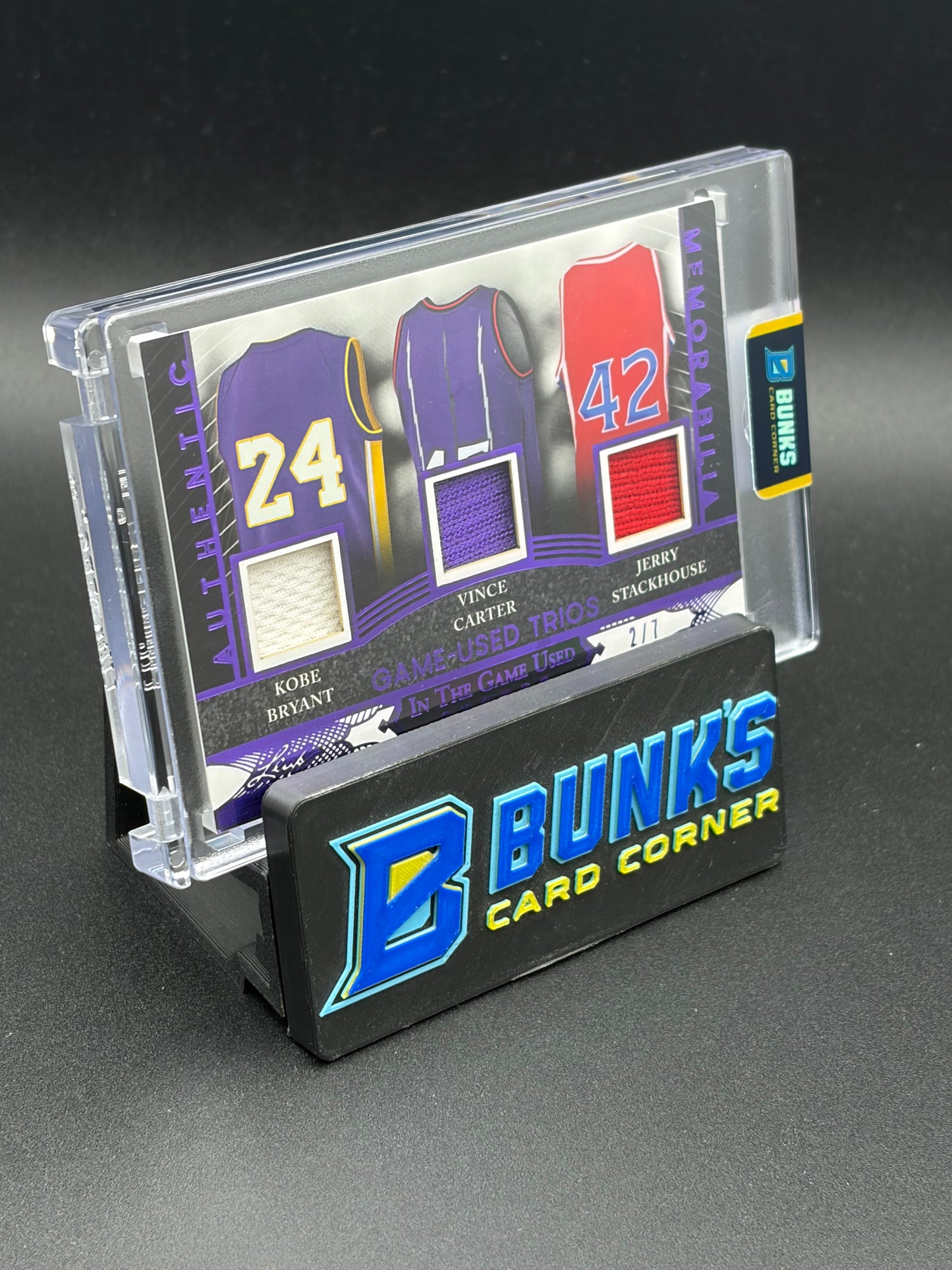 2024 Kobe Bryant & Vince Carter & Jerry Stackhouse Game Used Trios 2/7