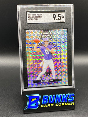 2024 JJ McCarthy Mosaic Prizm RC SGC 9.5