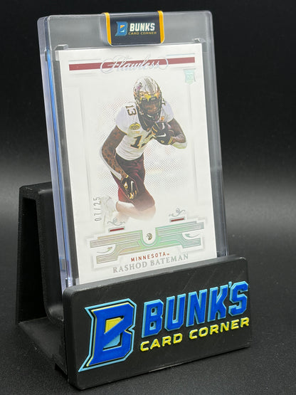 2021 Rashod Bateman Flawless Panini Diamond Rookie 7/25