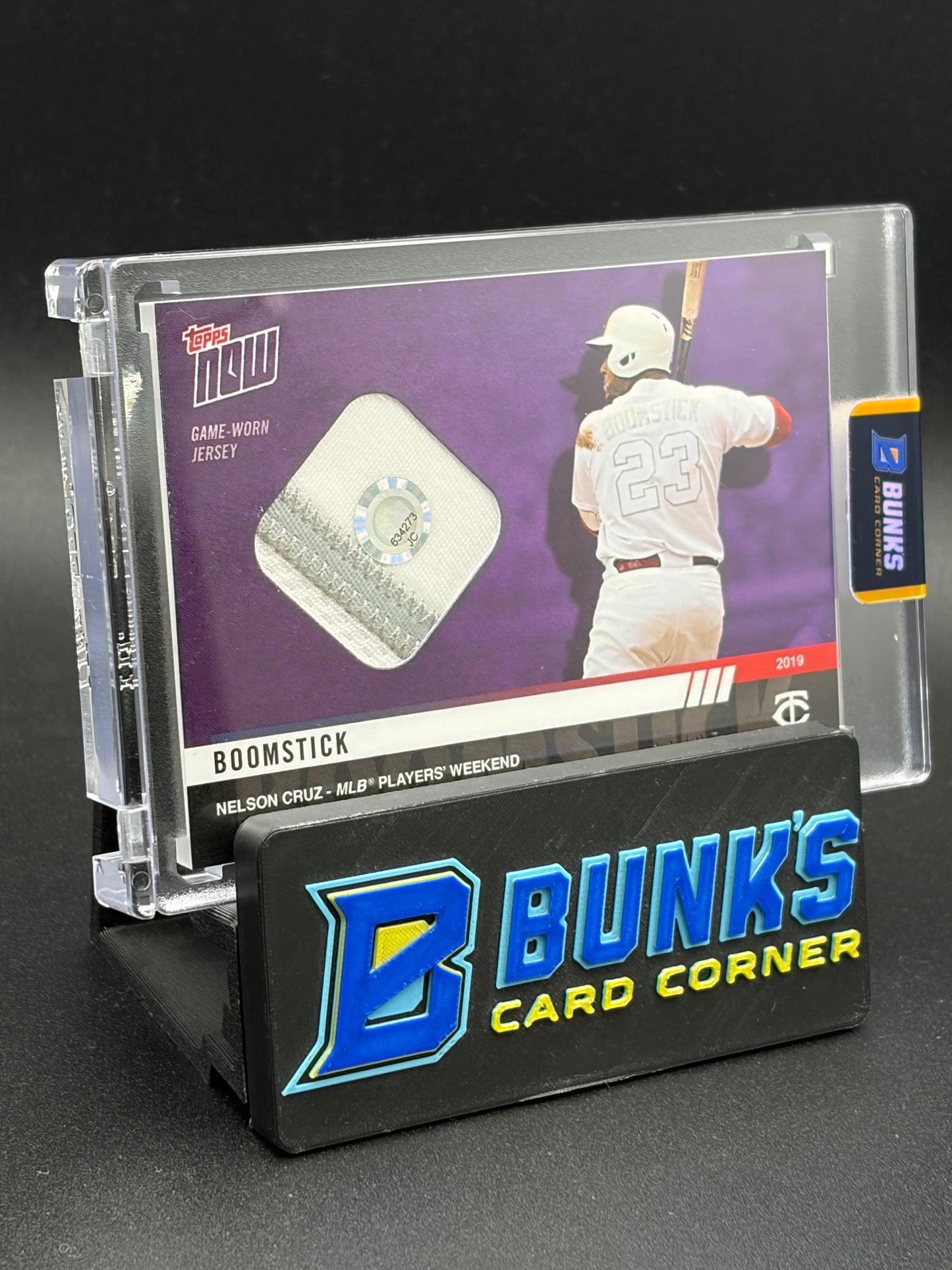 2019 Nelson Cruz Boomstick Event Worn Patch Topps Now 11/25