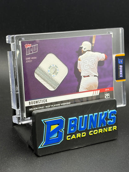 2019 Nelson Cruz Boomstick Event Worn Patch Topps Now 11/25