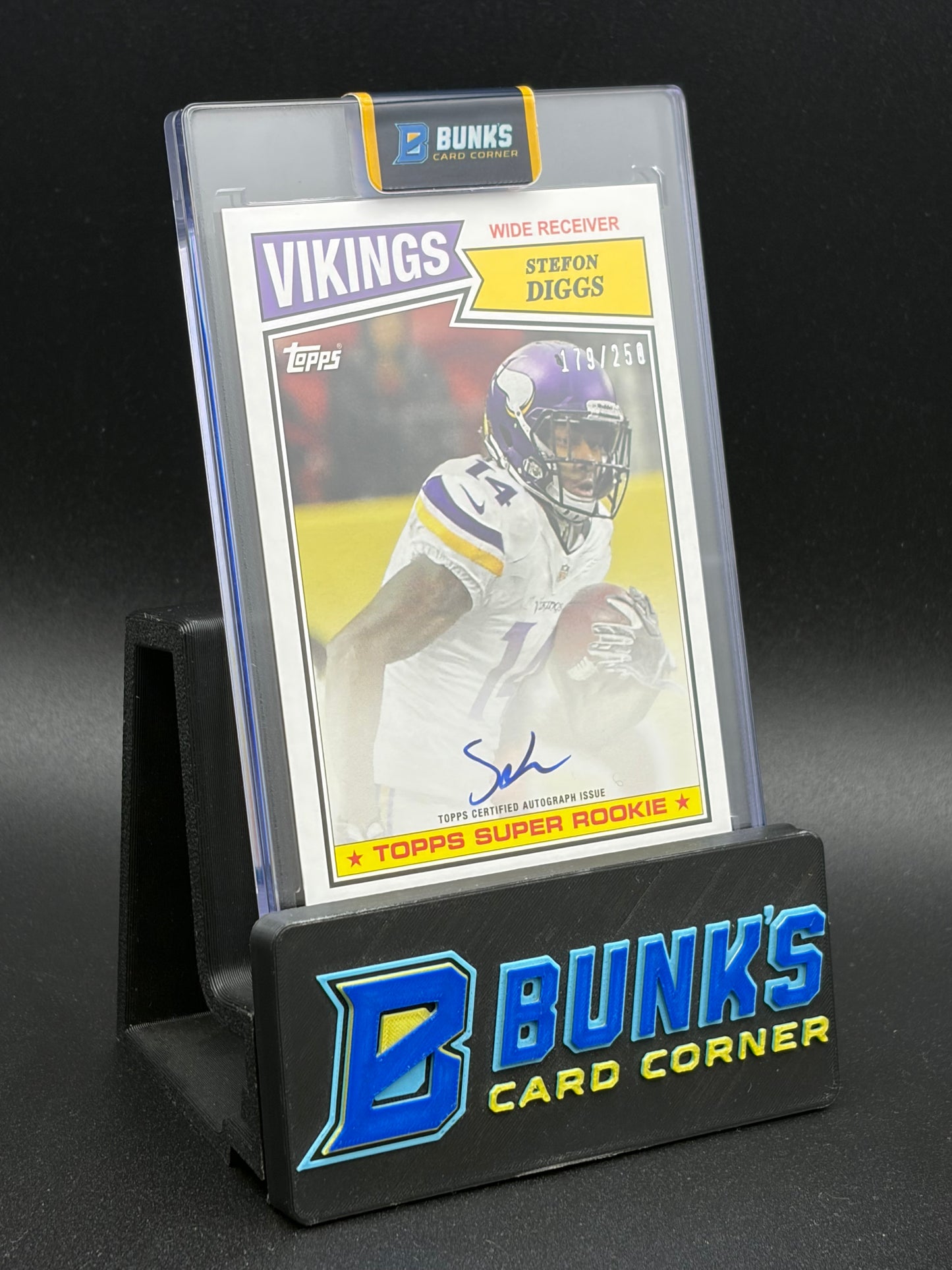 2015 Stefon Diggs Auto Topps Super Rookie 179/250