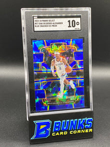 2023-24  Shai Gigeous-Alexander Blue Cracked Ice Prizm SGC 10 (Box B59)