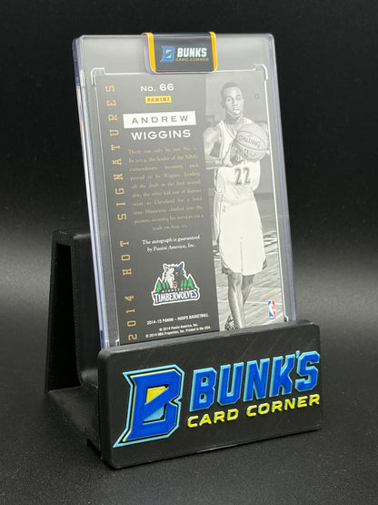 2014-15 Andrew Wiggins Hoops Hot Signatures RC
