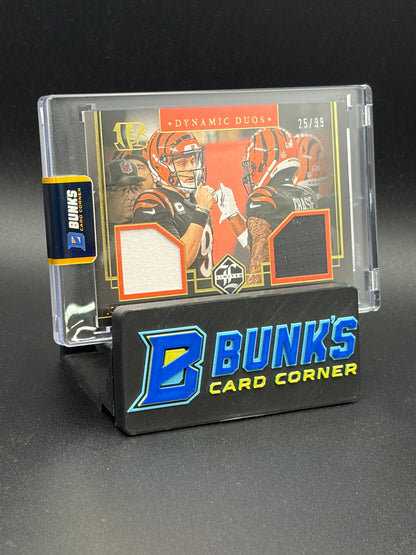 2023 Joe Burrow & Ja'Marr Chase Limited Dynamic Duos 25/99