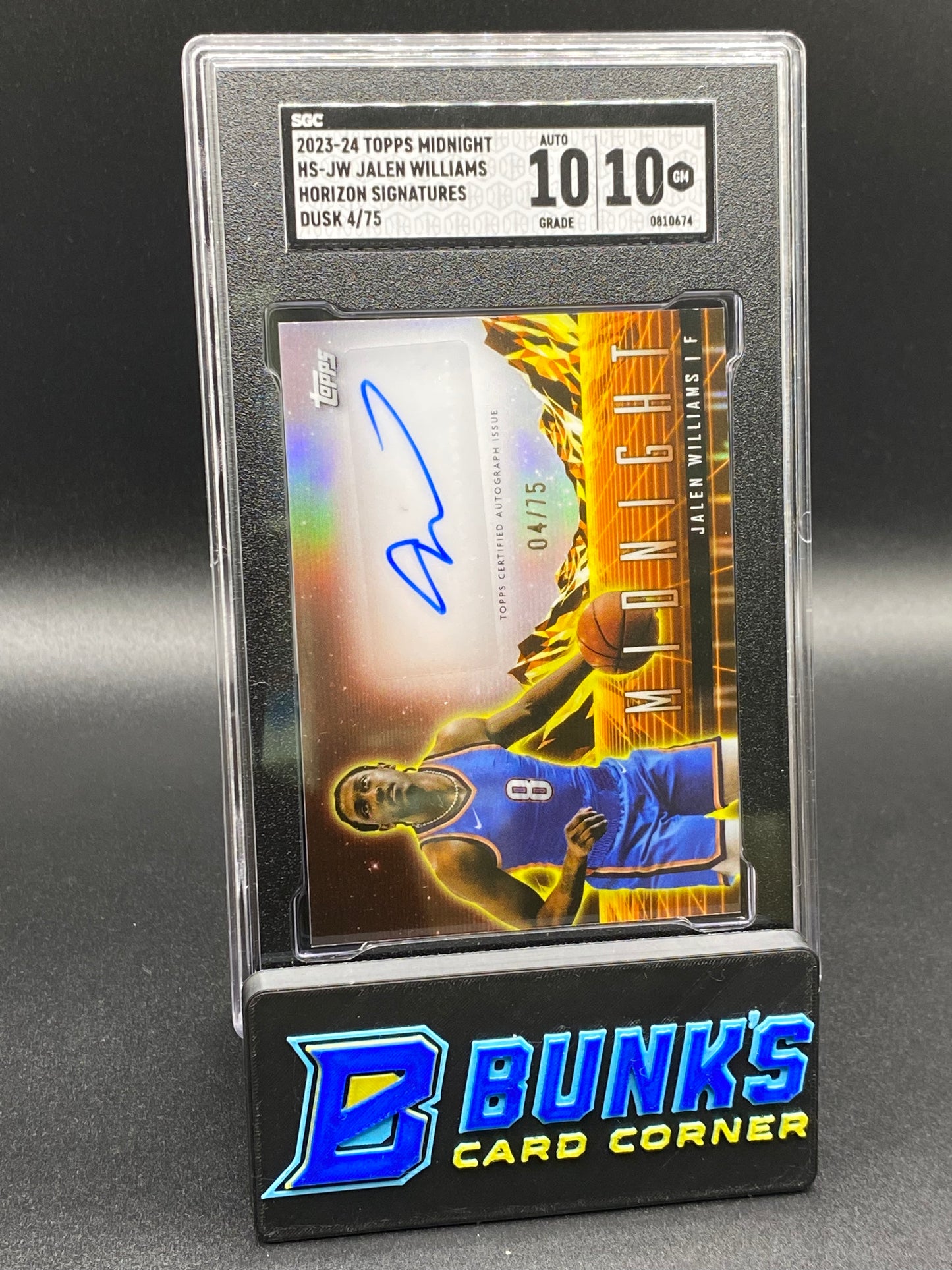 2023-24 Jalen Williams Horizon Sig. Dusk SGC 10/10
