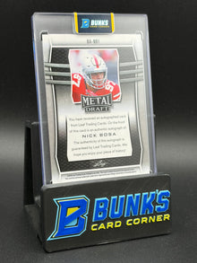 2019 Nick Bosa Metal Draft Leaf Rookie Auto