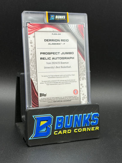 2025 Derrion Reid Prospect Jumbo Relic Auto 17/25