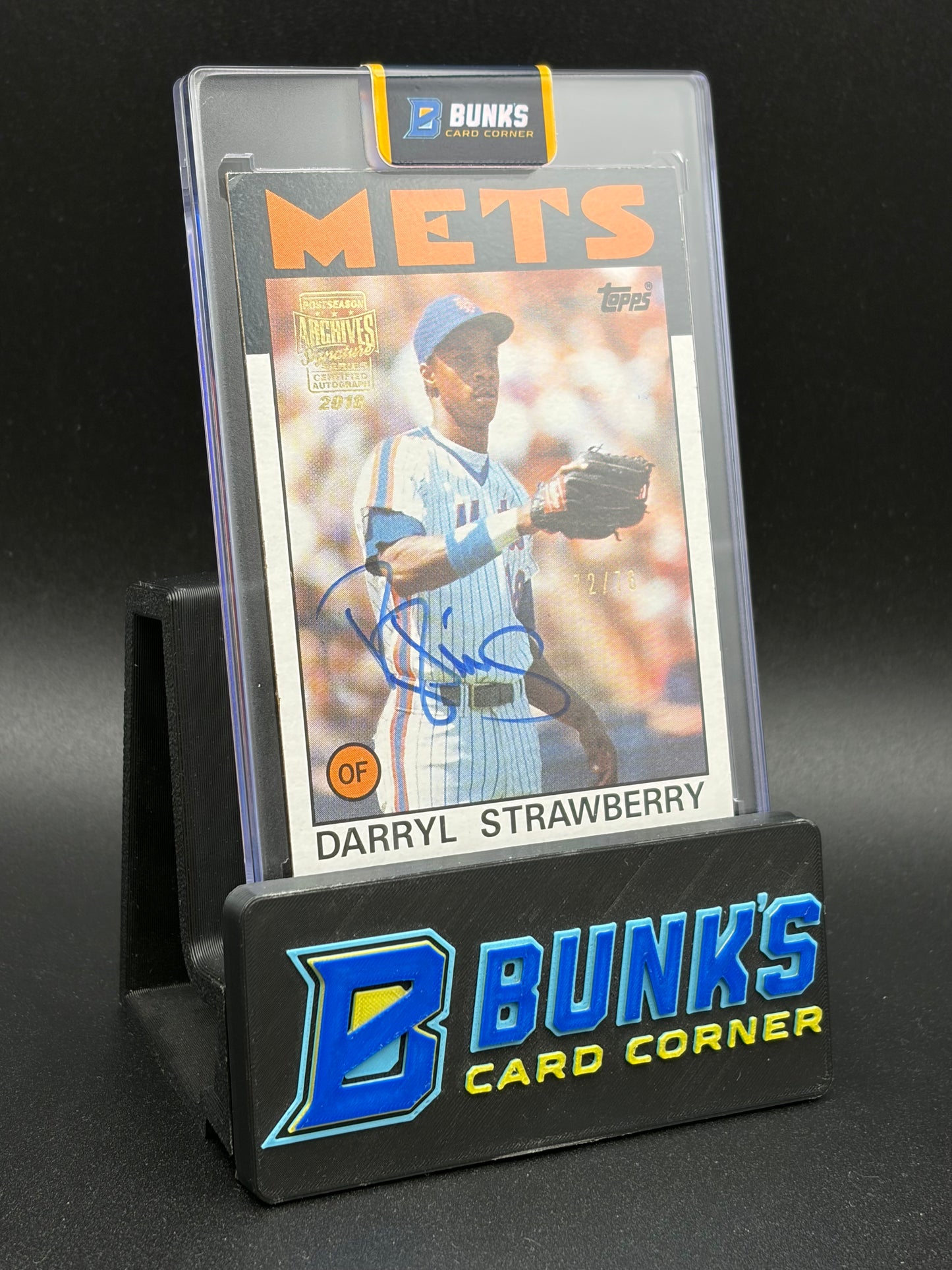 1986 Darryl Strawberry Archives Series Auto 72/76