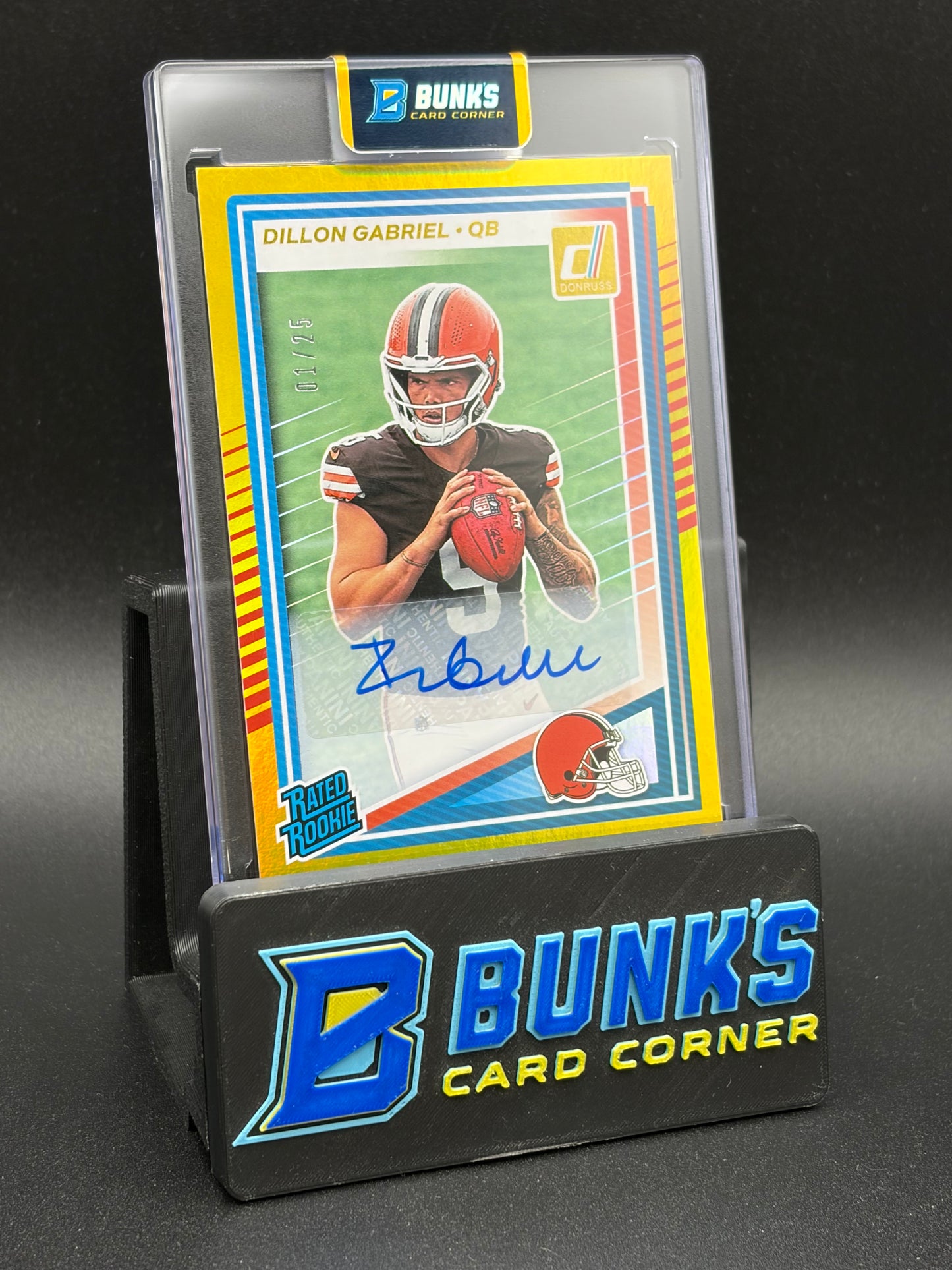 2025 Dillon Gabriel Donruss Rookie Gold Auto 1/25