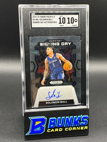 2024-25 Solomon Ball Signing Day Auto. SGC 10/10 (Box B60)