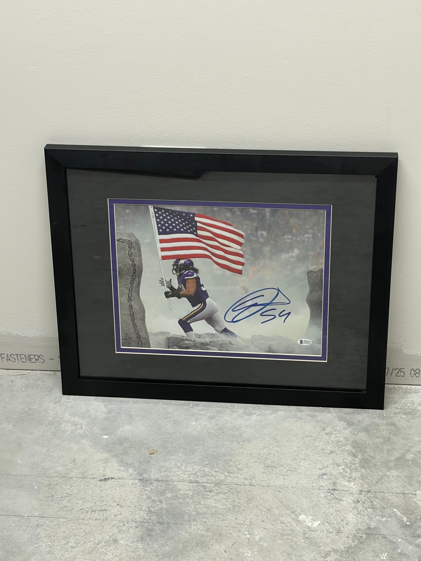 Eric Kendricks Beckett Certified Auto Frame + Matte