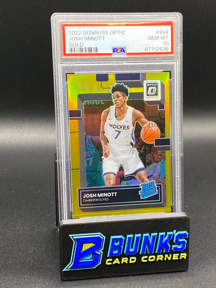 2022 Josh Minott Gold PSA 10