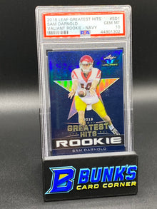 2018 Sam Darnold Valiant Rookie-Navy PSA 10 (Box B61)