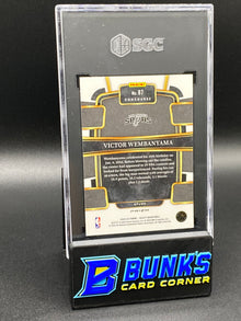 2023-24 Victor Wembanyama Blue Cracked Ice Prizm RC SGC 10 (Box B61)