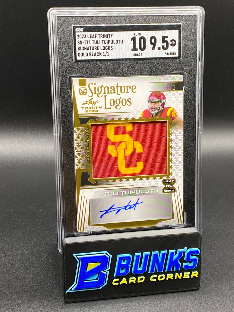 2023 Tuli Tuipulotu Sig. Logos Gold Black 1/1 SGC 10/9.5