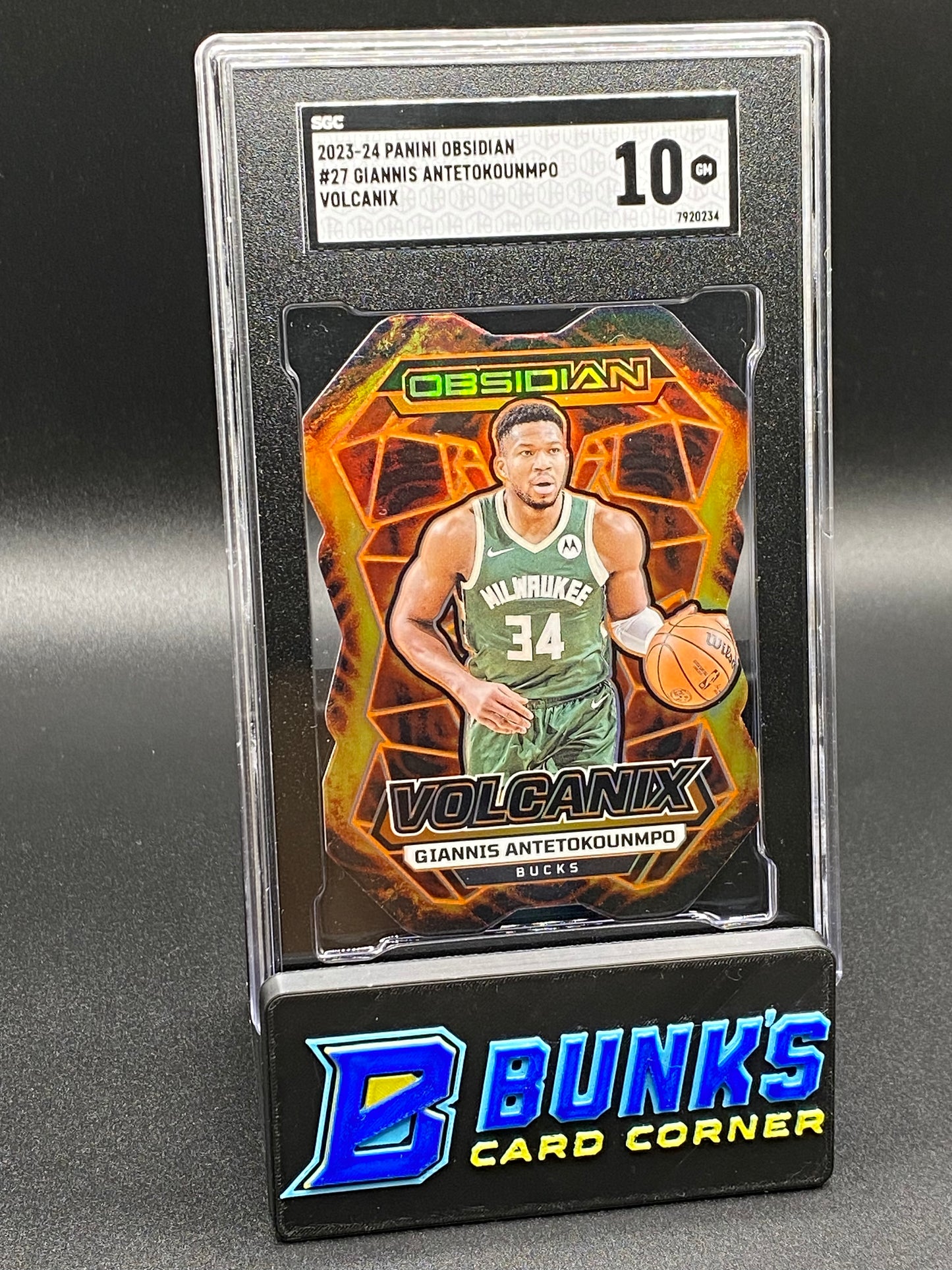 2023-24 Giannis Antetokounmpo Volcanix SGC 10 (Box B61)